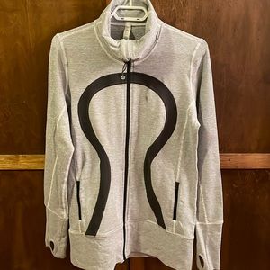 Lululemon grey striped hoodie